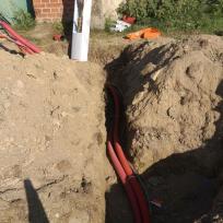 Výkopové práce a pokládka HDPE včetně rozvaděčů